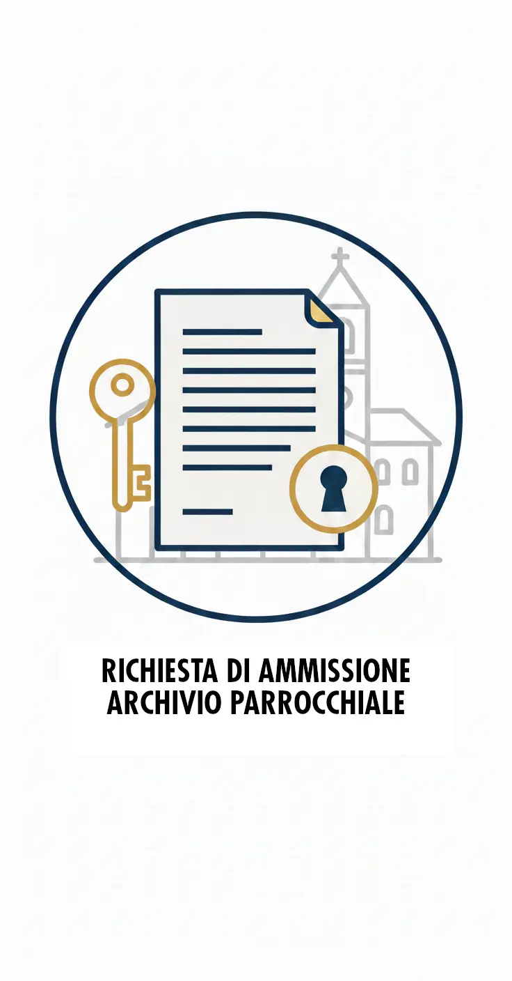 Icona richiesta ammissione archivio parrocchiale